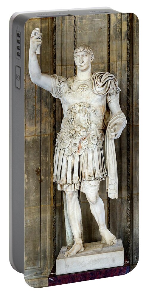 Trajan Portable Battery Charger featuring the photograph Trajan by Weston Westmoreland