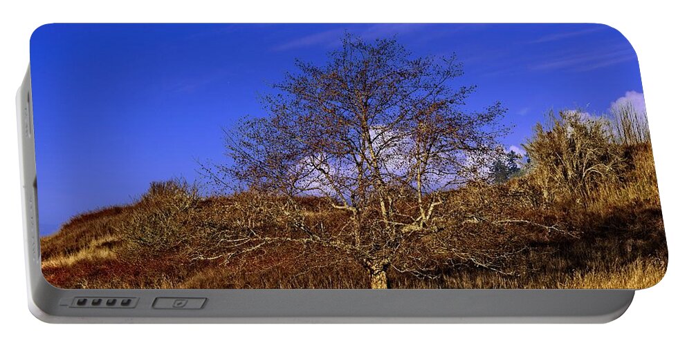 Beautiful Portable Battery Charger featuring the photograph Tree Against A Slope by David Desautel