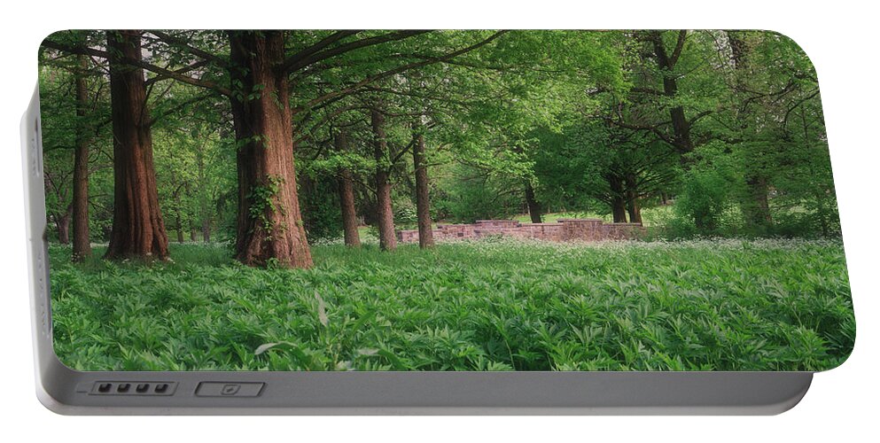 Spring Portable Battery Charger featuring the photograph Trexler Park Meadows by Jason Fink
