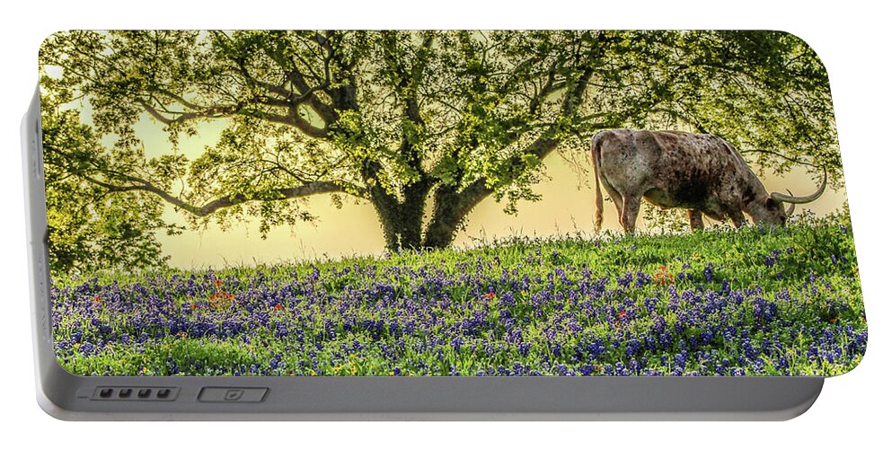 Texas Portable Battery Charger featuring the photograph True to a Stereotype by KC Hulsman