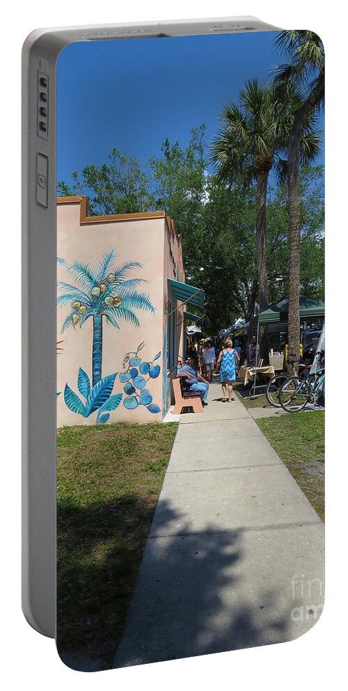Florida Portable Battery Charger featuring the photograph Tuesday Art Walk in Gulfport by World Reflections By Sharon