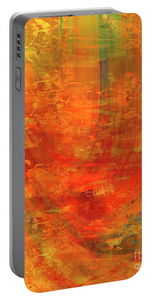 A-fine-art Portable Battery Charger featuring the painting Tunnel Of Love by Catalina Walker