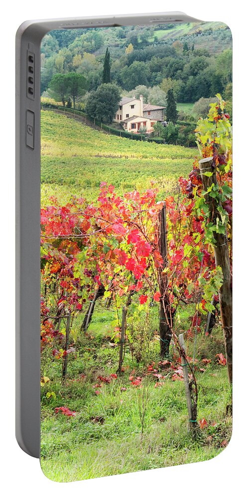 Agriculture Portable Battery Charger featuring the photograph Tuscan Farmhouse by Eggers Photography