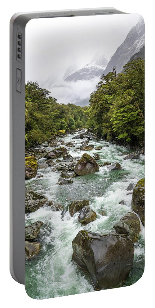 Tutoko River Portable Battery Charger featuring the photograph Tutoko River by Racheal Christian
