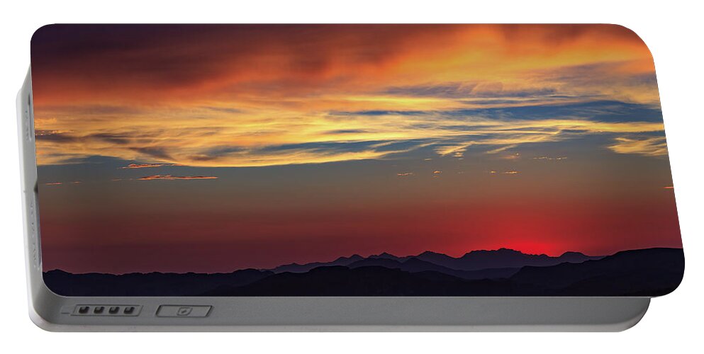 American Southwest Portable Battery Charger featuring the photograph Twilight in Technicolor by Rick Furmanek
