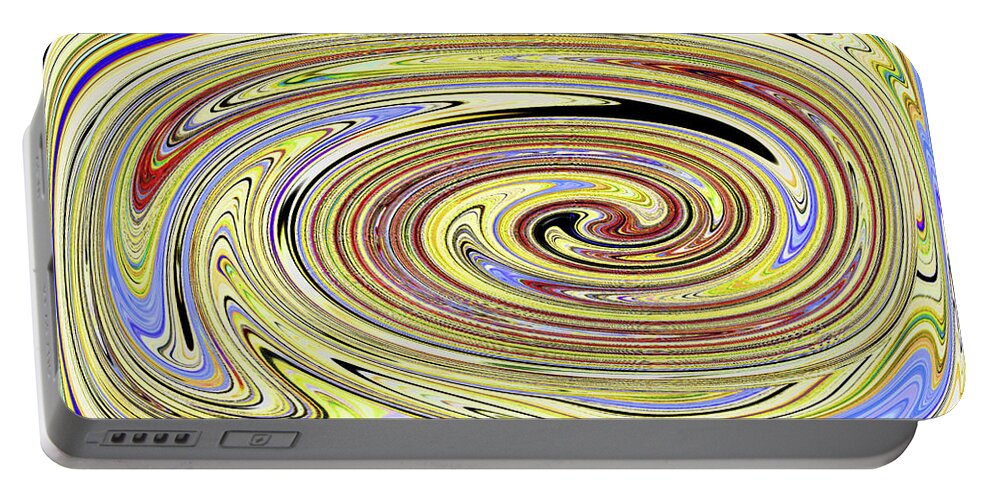 Two Fishing Boats Abstrac Portable Battery Charger featuring the digital art Two Fishing Boats Abstract 5447 by Tom Janca