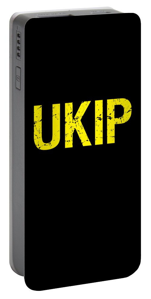 Funny Portable Battery Charger featuring the digital art UKIP UK Independence Party by Flippin Sweet Gear