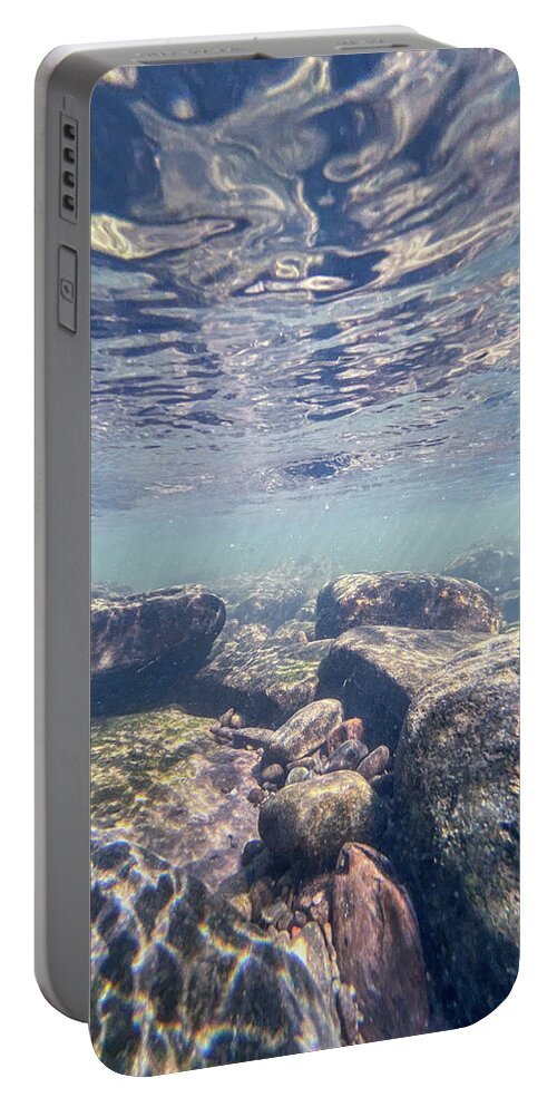 Underwater Portable Battery Charger featuring the photograph Underwater Scene - Upper Delaware River 5 by Amelia Pearn