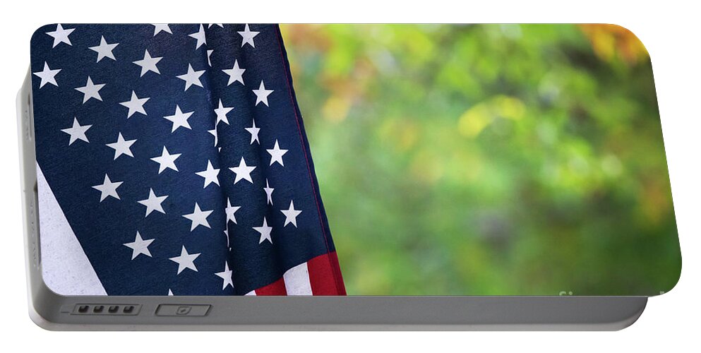 American Flag Portable Battery Charger featuring the photograph United States Of America by Doug Sturgess