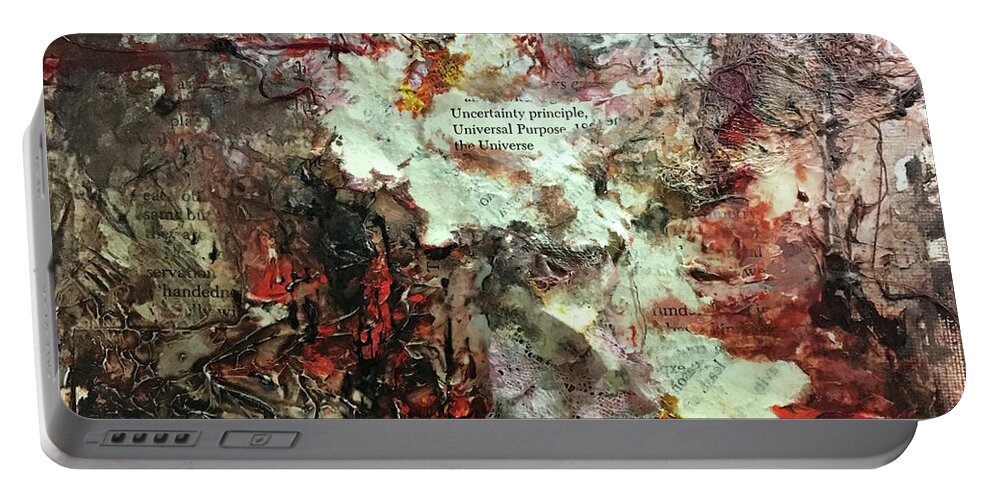 Abstract Art Portable Battery Charger featuring the painting Unrivaled Star by Rodney Frederickson