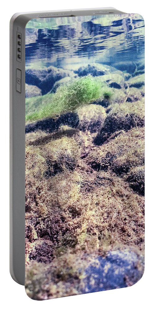 Delaware River Portable Battery Charger featuring the photograph Upper Delaware River - Underwater Photography by Amelia Pearn