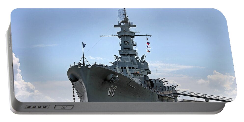 Uss Alabama Portable Battery Charger featuring the photograph USS Alabama by Kristin Elmquist
