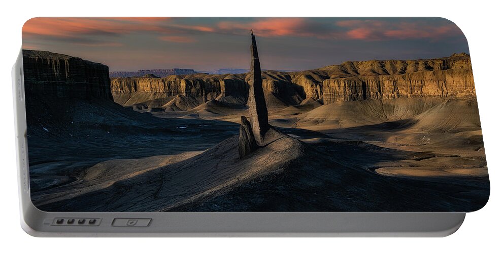 Utah Portable Battery Charger featuring the photograph Utah Rock Spire by Michael Ash