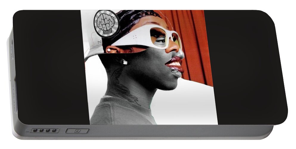 Hiphop Portable Battery Charger featuring the digital art VA Finest by Corey Wynn
