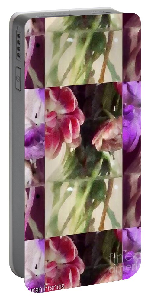 Variations Portable Battery Charger featuring the digital art Variations by Karen Francis
