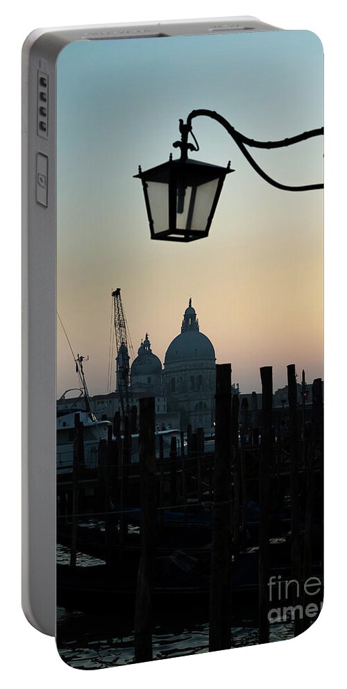Italy Portable Battery Charger featuring the photograph Venice at sunset by Andy Myatt