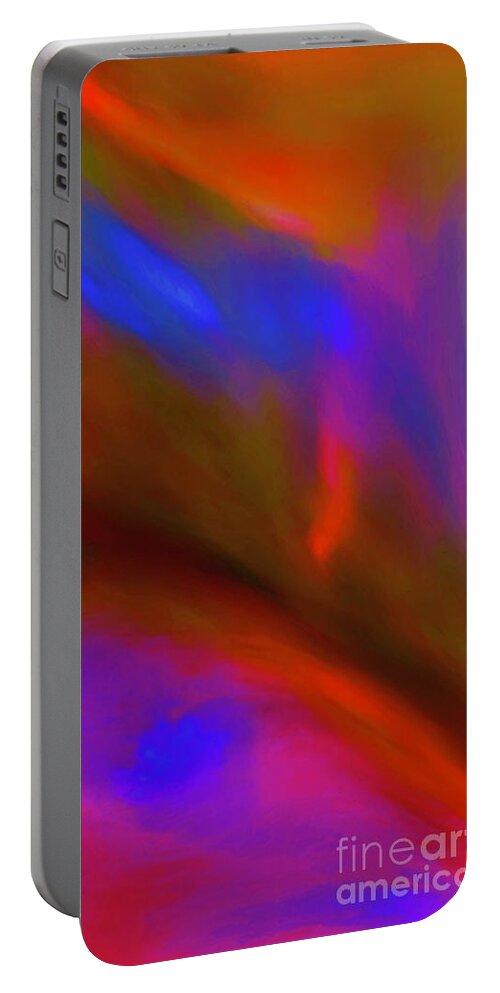  Portable Battery Charger featuring the digital art Vibesbright by Glenn Hernandez