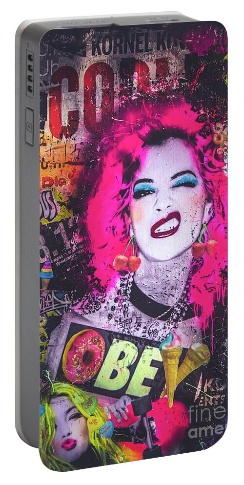 Vicious Portable Battery Charger featuring the photograph Vicious by Colleen Kammerer