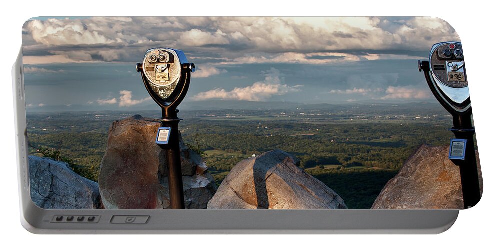 View Portable Battery Charger featuring the photograph View at High Point by Nicki McManus
