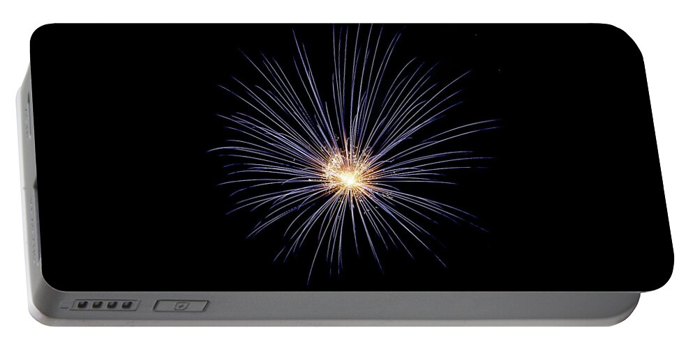 Fireworks Portable Battery Charger featuring the photograph Virginia City Fireworks 21 by Ron Long Ltd Photography