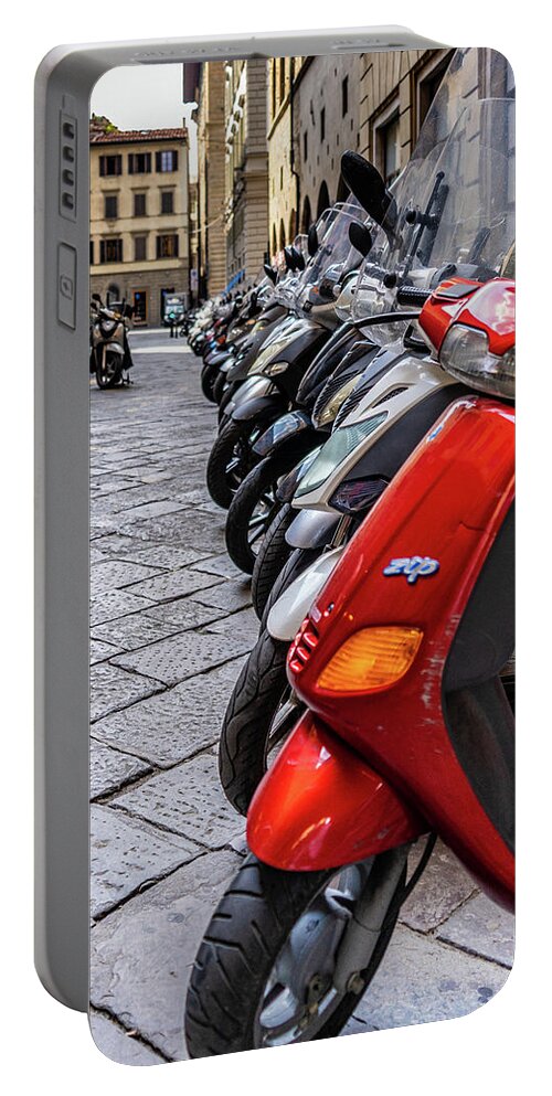 Tuscany Portable Battery Charger featuring the photograph Vroom by Marian Tagliarino