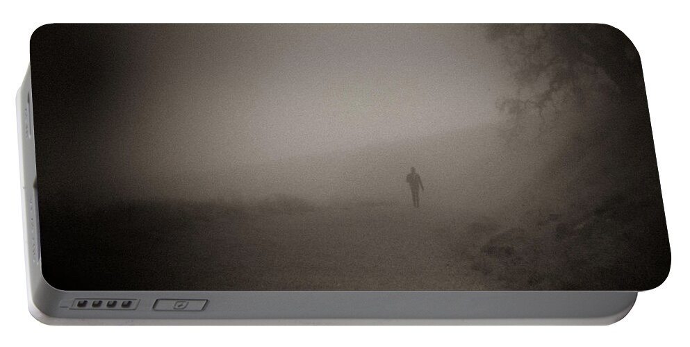 Dreamscape Portable Battery Charger featuring the photograph Walking the path alone by Alessandra RC