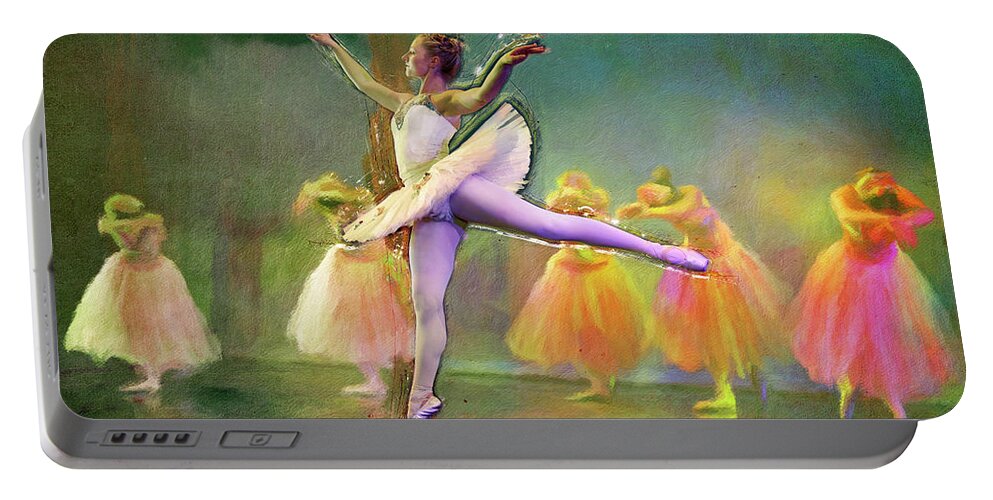 Ballerina Portable Battery Charger featuring the photograph Waltz of the Flowers by Craig J Satterlee