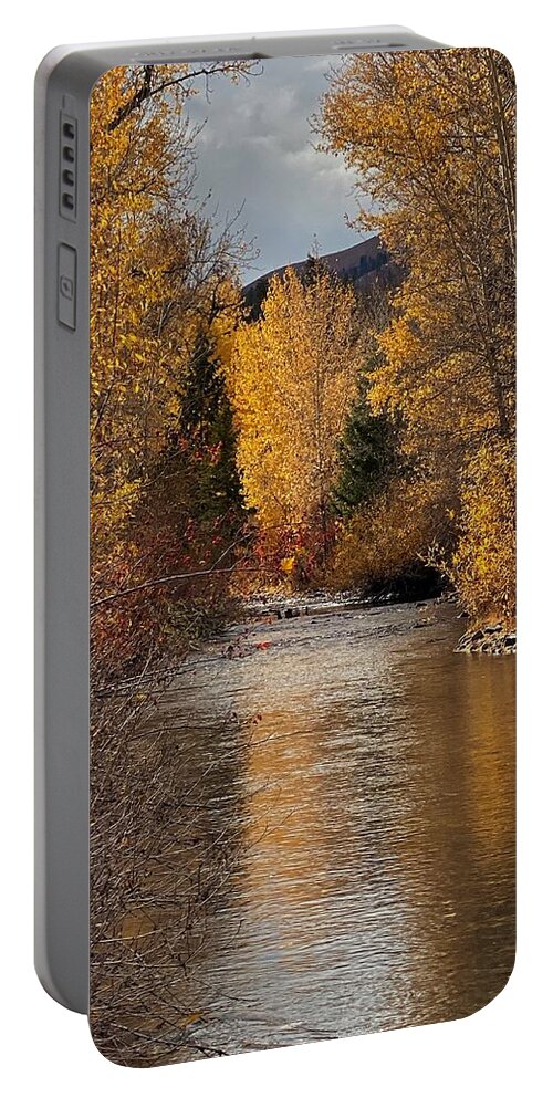 Creek Portable Battery Charger featuring the photograph Warm Springs Creek by Jerry Abbott