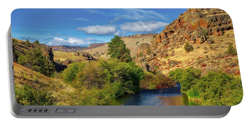 River Portable Battery Charger featuring the photograph Warm Springs River by Loyd Towe Photography
