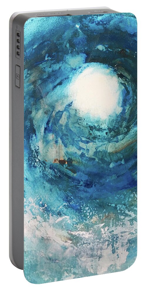 Abstract Art Portable Battery Charger featuring the painting Warrior As One by Rodney Frederickson