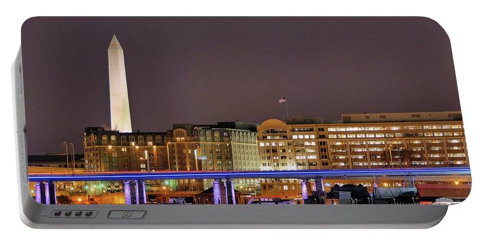 14th Street Portable Battery Charger featuring the photograph Washington DC by Alexander Farnsworth
