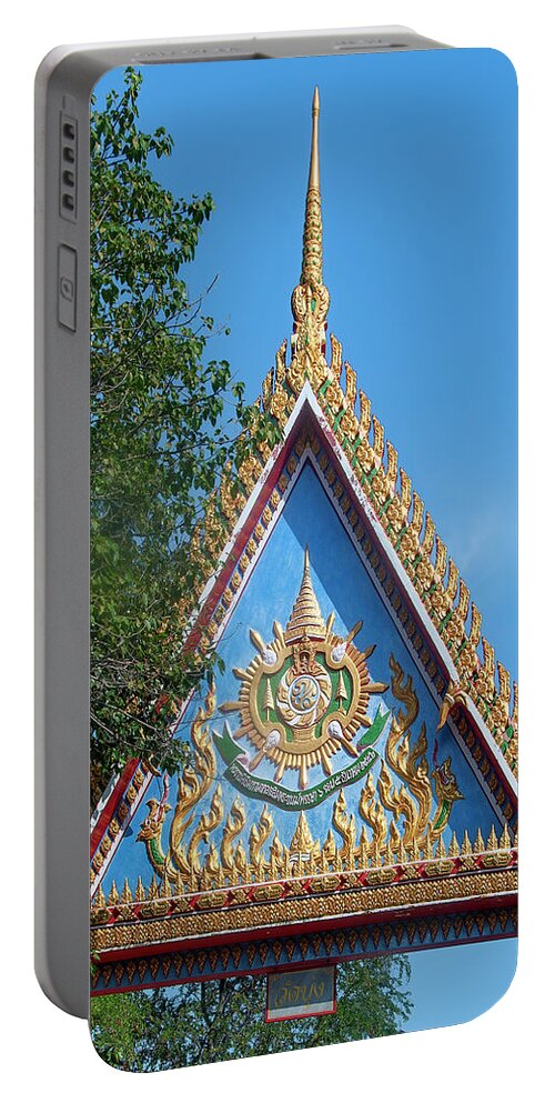 Scenic Portable Battery Charger featuring the photograph Wat Bung Temple Gate DTHNR0221 by Gerry Gantt