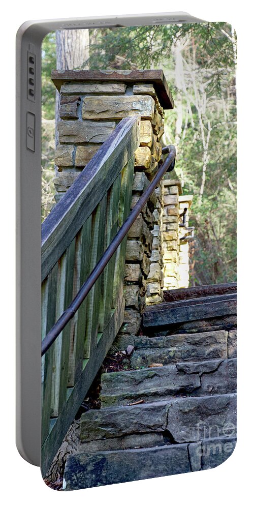Cumberland Falls Portable Battery Charger featuring the photograph Watch Your Step 2 by Phil Perkins