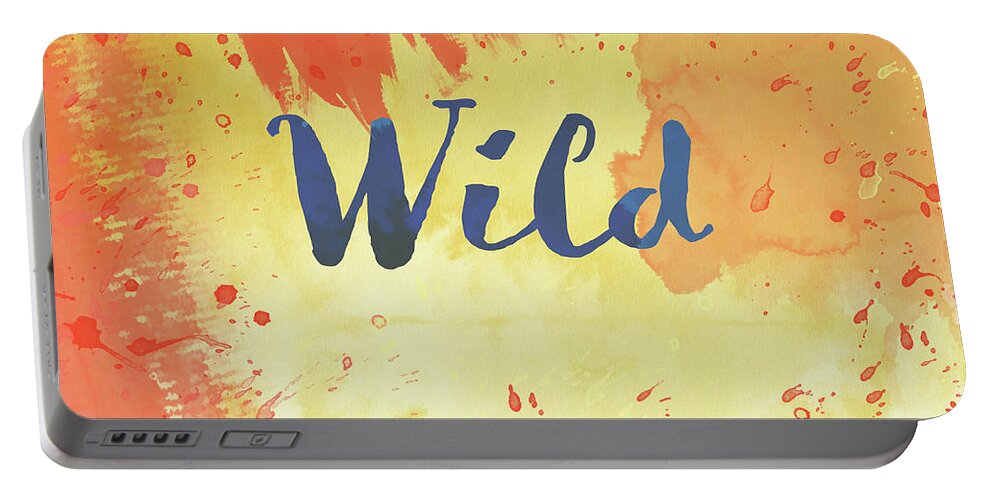 Bright Portable Battery Charger featuring the digital art Watercolor Art Wild by Amelia Pearn