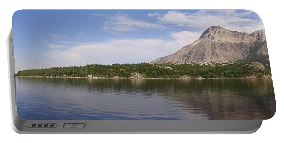 Waterton Portable Battery Charger featuring the photograph Waterton panorama 2 by Lisa Mutch