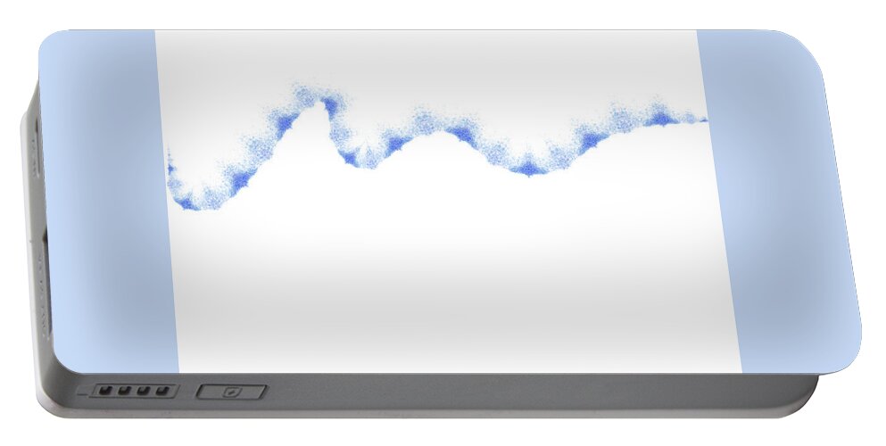 Wave Portable Battery Charger featuring the digital art Wave by Faa shie
