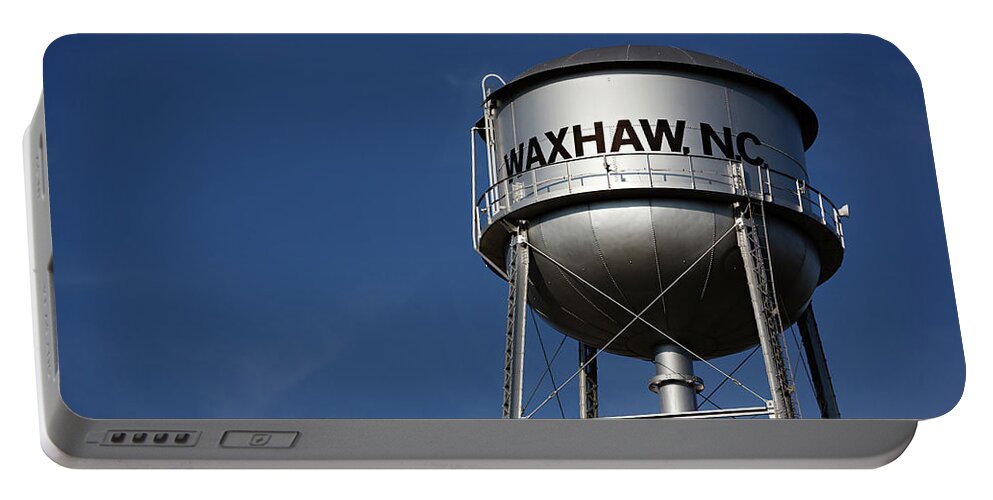 Water Tower Portable Battery Charger featuring the photograph Waxhaw Water Tower in North Carolina by Carolyn Ann Ryan