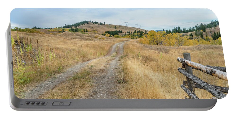 Steppe Portable Battery Charger featuring the photograph Welcome to BC Grasslands by Viktor Birkus