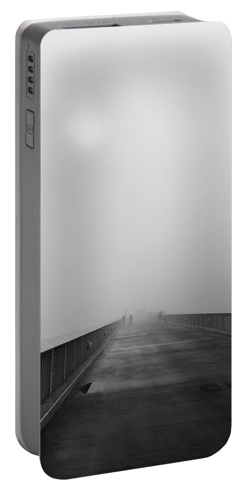 Dock Portable Battery Charger featuring the photograph When the Fog Rolled In by Daniele Smith