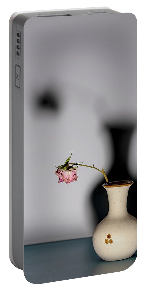 Shadow Portable Battery Charger featuring the photograph When you shadow is bigger than yourself by Alessandra RC