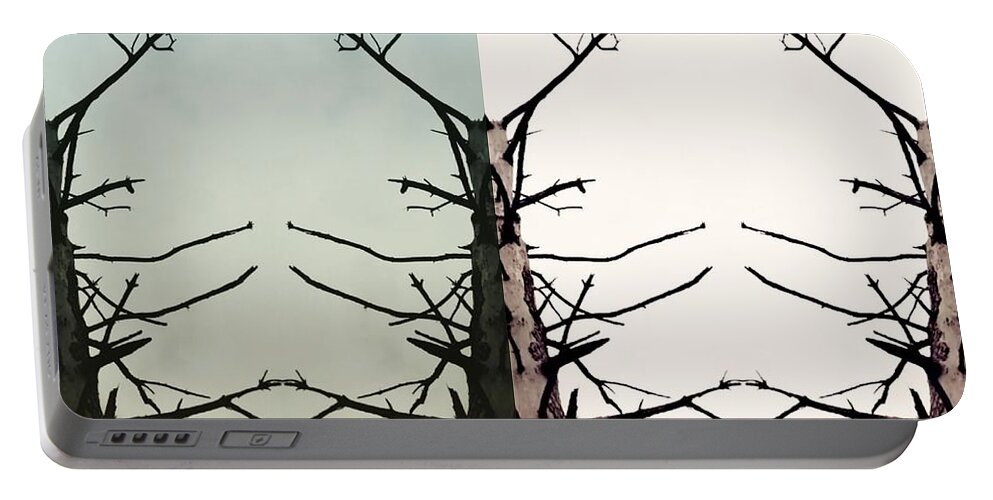 Branches Portable Battery Charger featuring the digital art Which Way by Alexandra Vusir