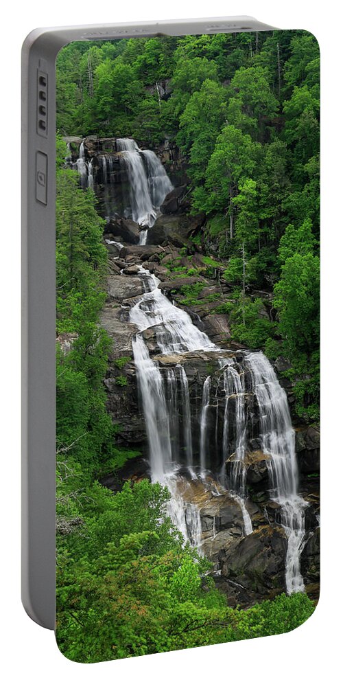 Whitewater Falls Portable Battery Charger featuring the photograph Whitewater Falls by Chris Berrier