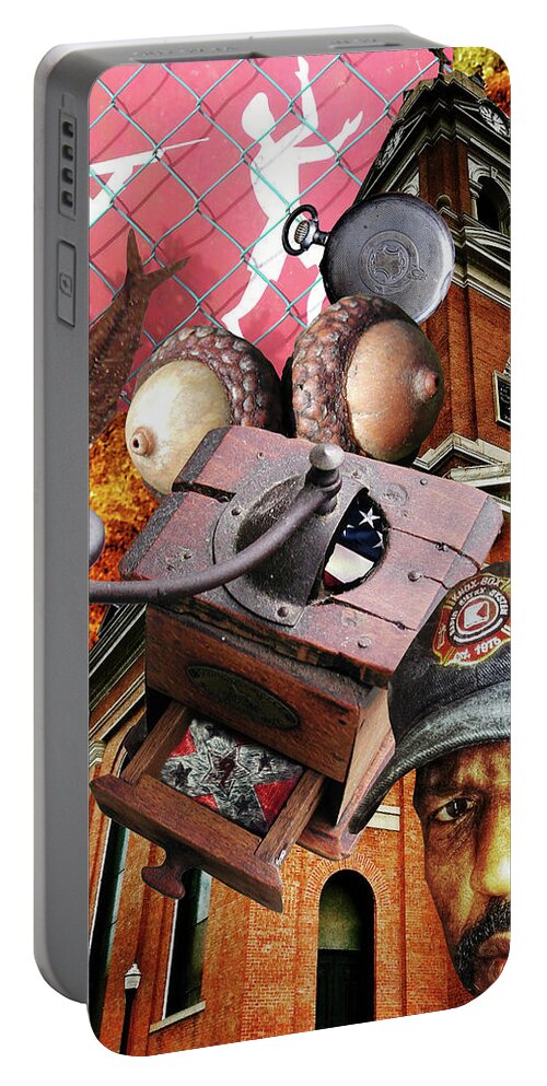  Portable Battery Charger featuring the digital art Whoopsie I by Al Harden