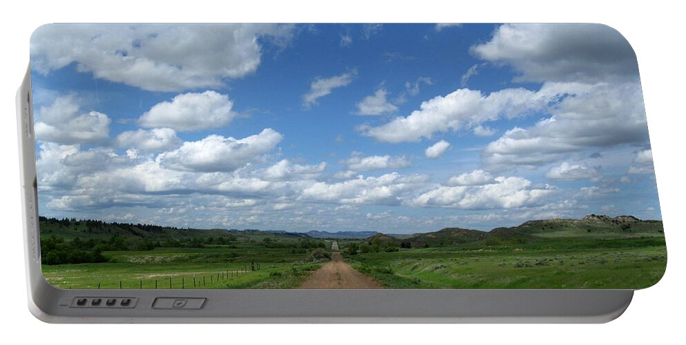 Big Sky Portable Battery Charger featuring the photograph Wide Open Spaces by Katie Keenan