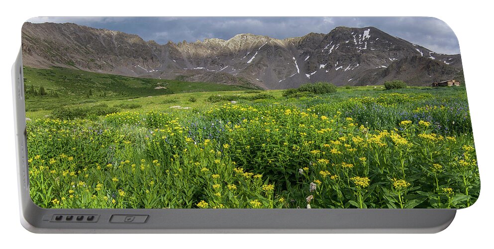 Breckenridge Portable Battery Charger featuring the photograph Wildflowers in Mayflower Gulch by Aaron Spong