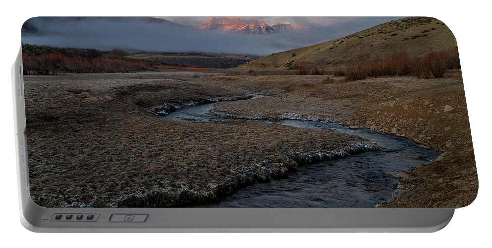 Utah Portable Battery Charger featuring the photograph Winding Stream by Wesley Aston