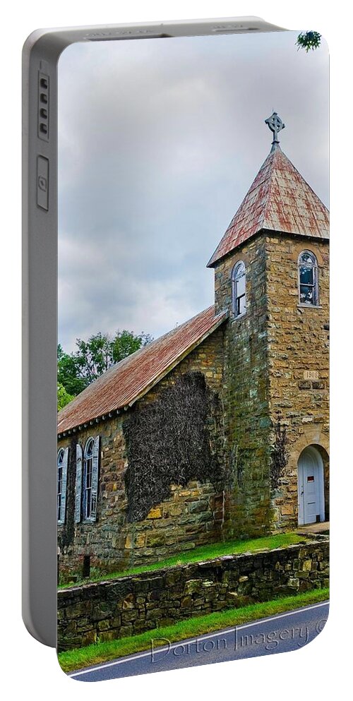  Portable Battery Charger featuring the photograph Winston Chapel by Stephen Dorton