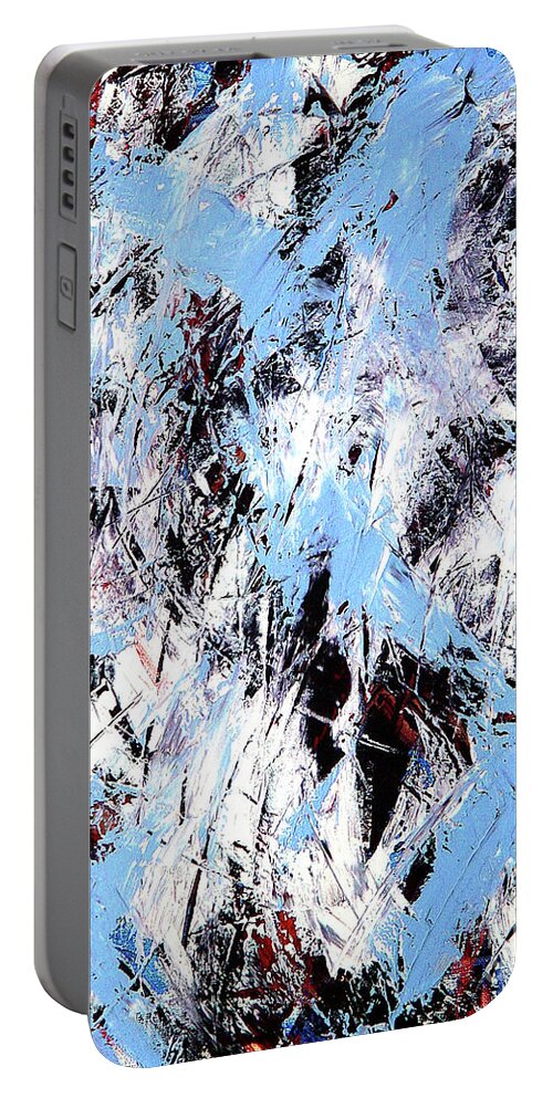 Transition Portable Battery Charger featuring the painting Winter by Dean Triolo