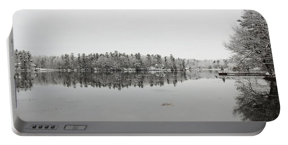 Winter Landscapes Portable Battery Charger featuring the photograph Winter in New Hampshire by Eunice Miller