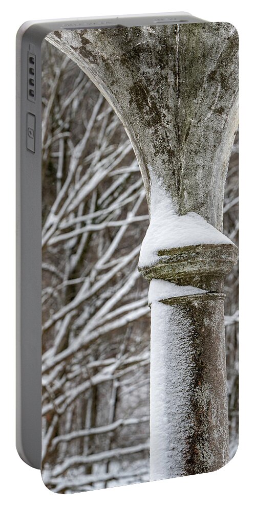 Tibbetts Brook Park Portable Battery Charger featuring the photograph Winter in Tibbetts Brook Park 3 by Kevin Suttlehan